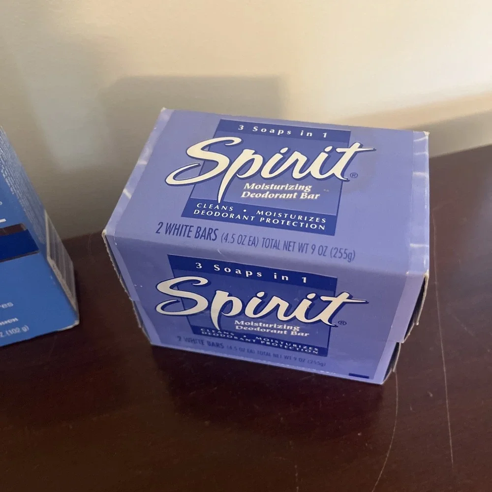 Vintage Bar Soaps Lot Spirit, Dove Nutrium & Purpose-5 Bars Total